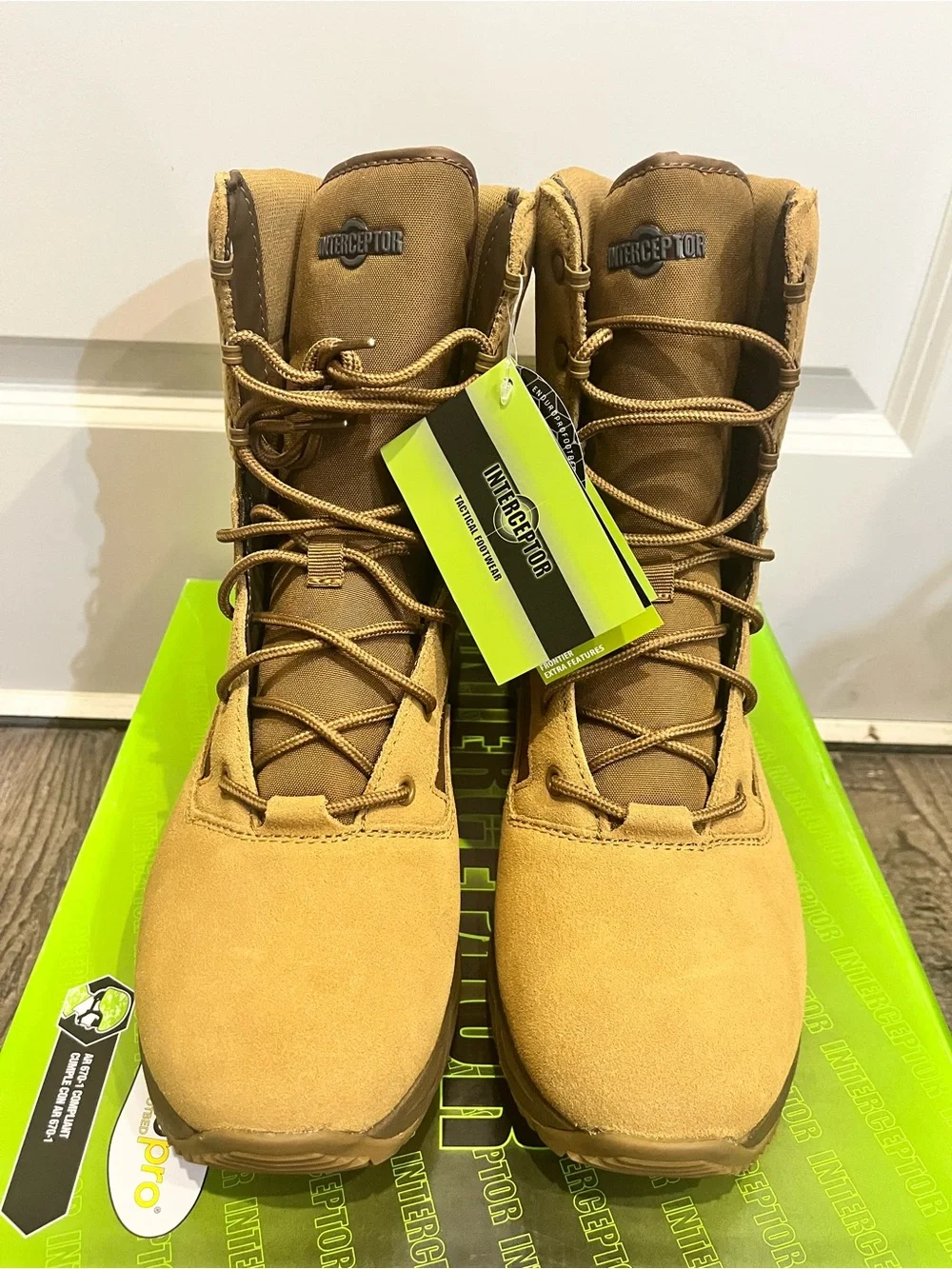Interceptor Tactical Men's Tan Boots